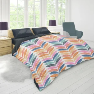 Multi Chevron Petal Zigzag Duvet Cover 1