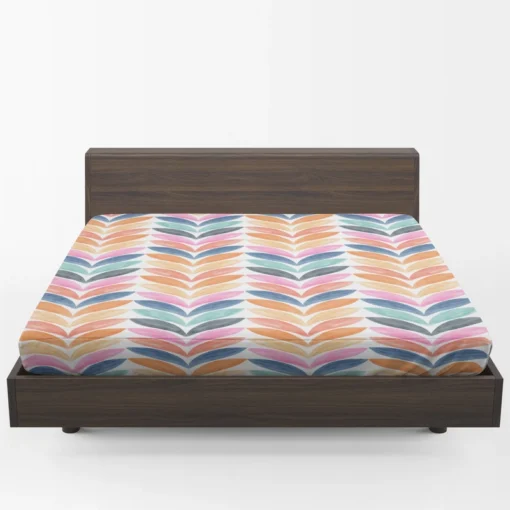 Multi Chevron Petal Zigzag Fitted Sheet 1