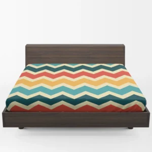 Multi Colored Zigzag Desing Fitted Sheet 1