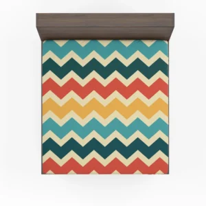 Multi Colored Zigzag Desing Fitted Sheet