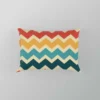 Multi Colored Zigzag Desing Pillow Case