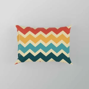 Multi Colored Zigzag Desing Pillow Case