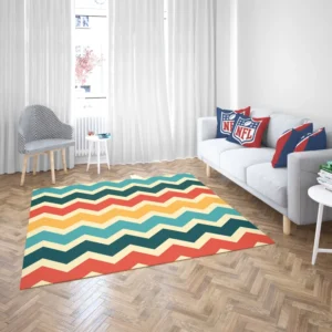 Multi Colored Zigzag Desing Rug 2