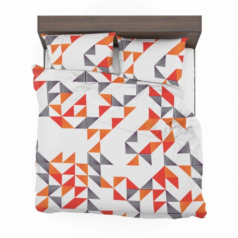 Multicolor Geometric Triangle Bedding Set 2