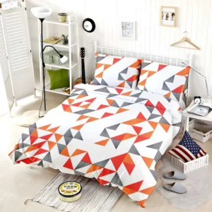 Multicolor Geometric Triangle Bedding Set