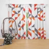 Multicolor Geometric Triangle Curtain