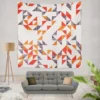 Multicolor Geometric Triangle Wall Tapestry