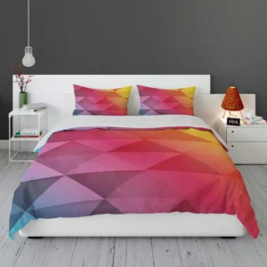 Multicolored Diamond Polygon Bedding Set 1