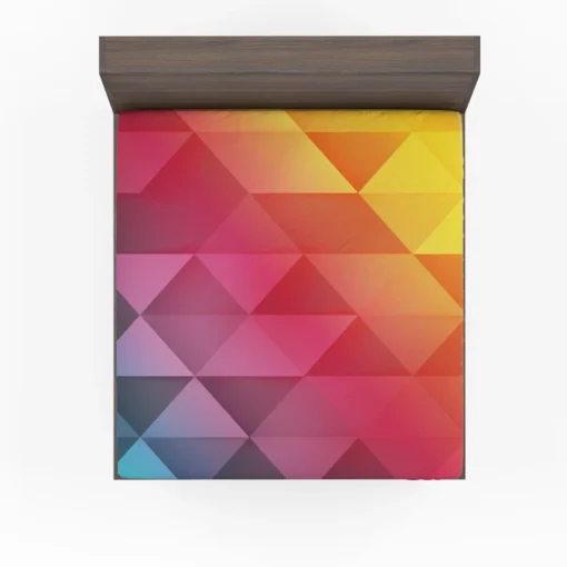 Multicolored Diamond Polygon Fitted Sheet