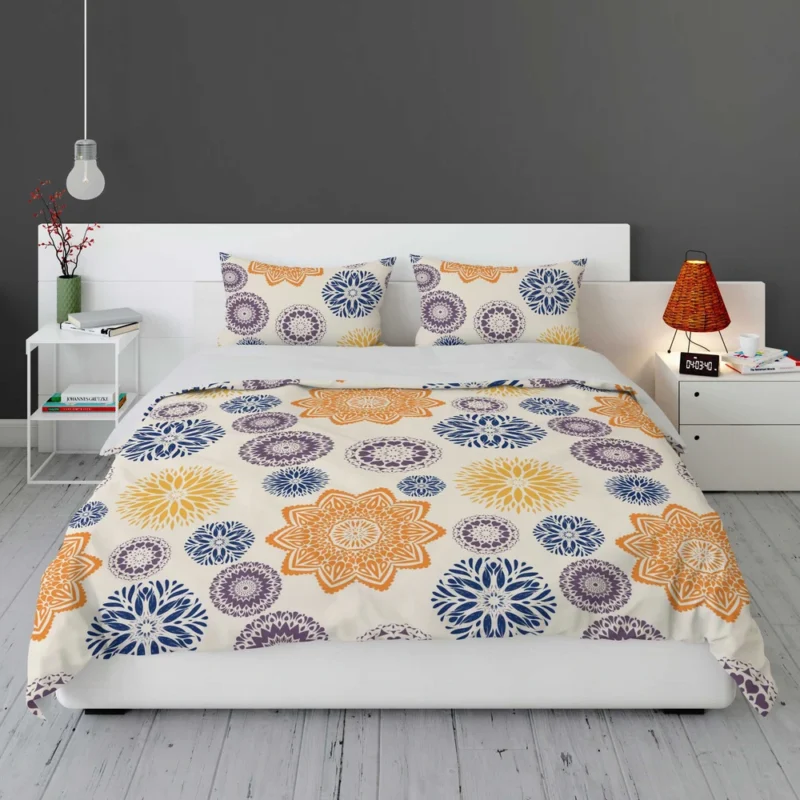 Multicolored Floral Design Bedding Set 1