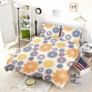 Multicolored Floral Design Bedding Set