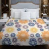 Multicolored Floral Design Duvet Cover