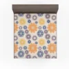 Multicolored Floral Design Fitted Sheet