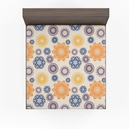 Multicolored Floral Design Fitted Sheet