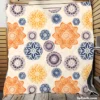 Multicolored Floral Design Quilt Blanket