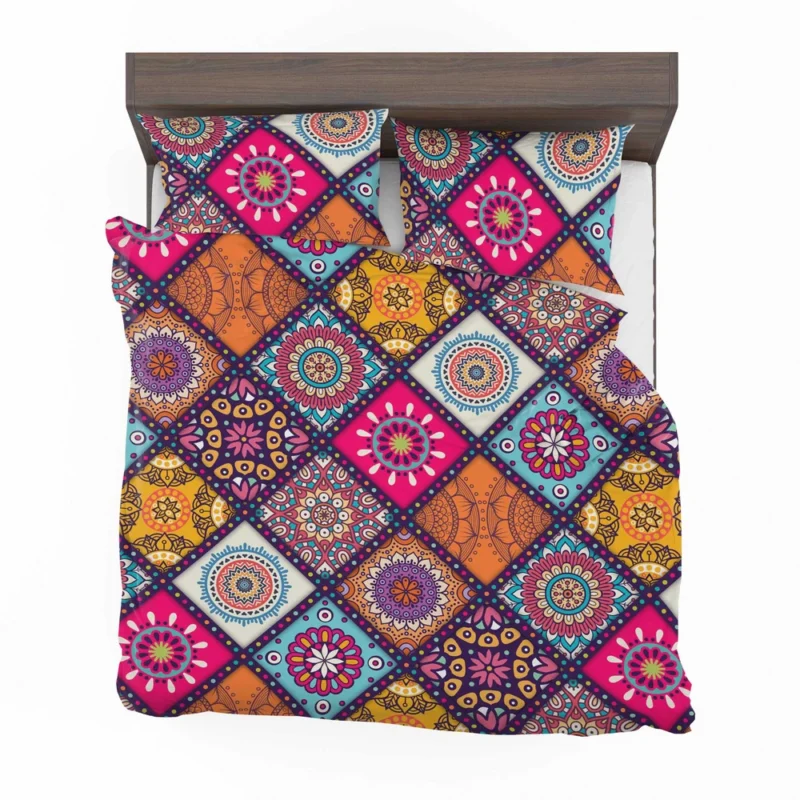 Multicolored Mandala Design Bedding Set 2