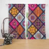 Multicolored Mandala Design Curtain