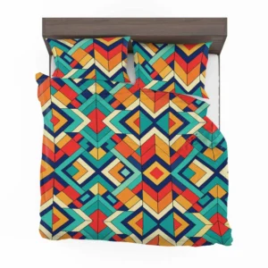 Multicolored Tribal Geometrics Bedding Set 2