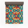 Multicolored Tribal Geometrics Fitted Sheet