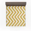 Mustard Yellow Seamless Zigzag Pattern Fitted Sheet