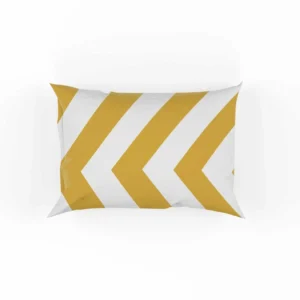 Mustard Yellow Seamless Zigzag Pattern Pillow Case