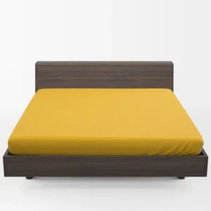 Mustard Yellow Solid Color Fitted Sheet 1