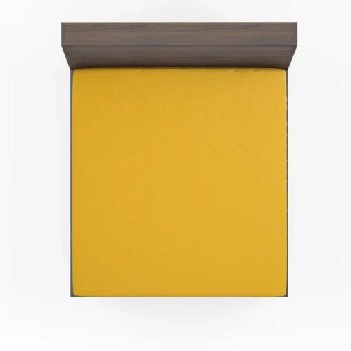 Mustard Yellow Solid Color Fitted Sheet