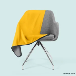 Mustard Yellow Solid Color Fleece Blanket 2