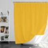 Mustard Yellow Solid Color Shower Curtain