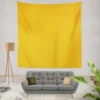 Mustard Yellow Solid Color Wall Tapestry