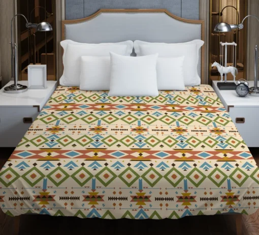 Native American Pattern Duvet Cover