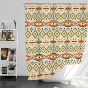 Native American Pattern Shower Curtain