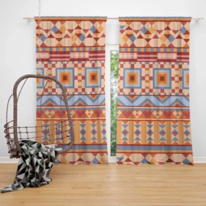 Native American Tribal Pattern Curtain