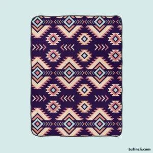 Native Ethnic Tribal Pattern Fleece Blanket 1