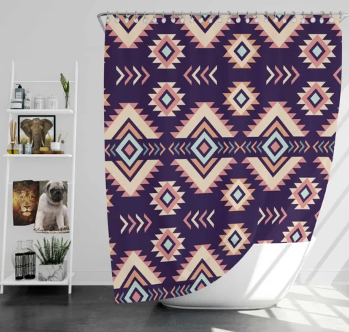 Native Ethnic Tribal Pattern Shower Curtain