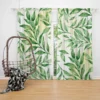 Nature Foliage Leaves Curtain