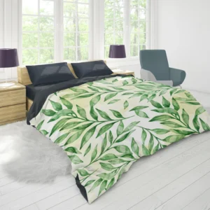 Nature Foliage Leaves Duvet Cover 1