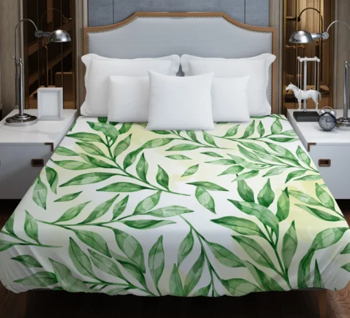 Nature Foliage Leaves Duvet Cover