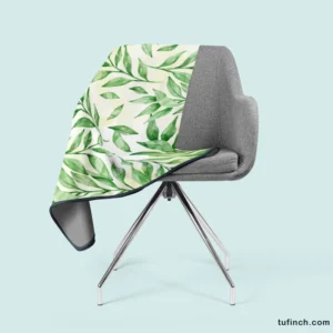 Nature Foliage Leaves Fleece Blanket 2