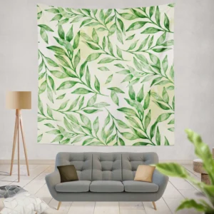 Nature Foliage Leaves Wall Tapestry