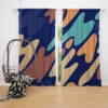 Nature-inspired Camouflage Pattern Curtain