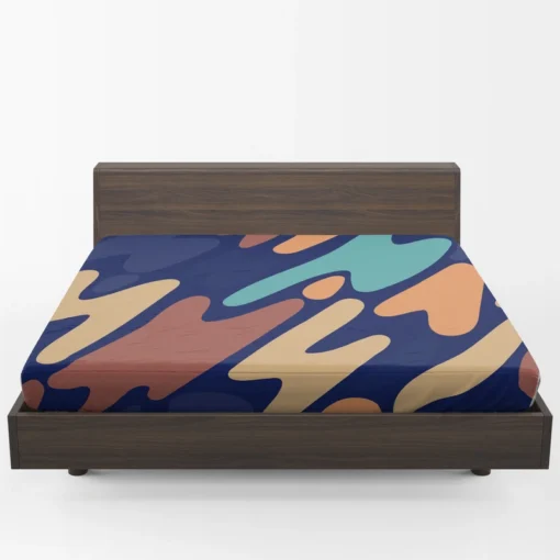 Nature-inspired Camouflage Pattern Fitted Sheet 1