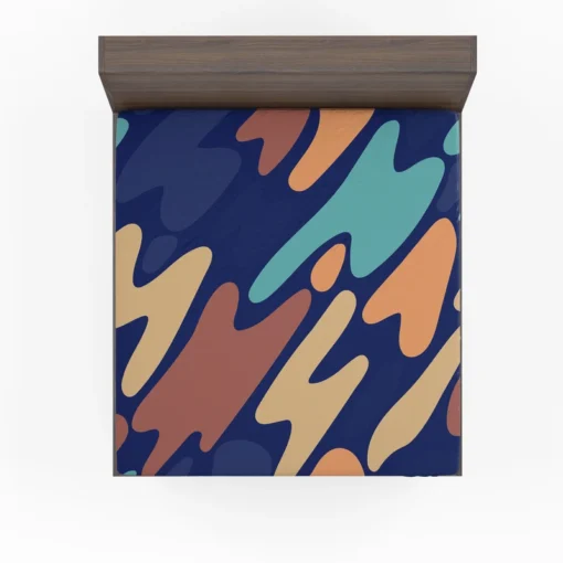 Nature-inspired Camouflage Pattern Fitted Sheet