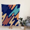 Nature-inspired Camouflage Pattern Fleece Blanket