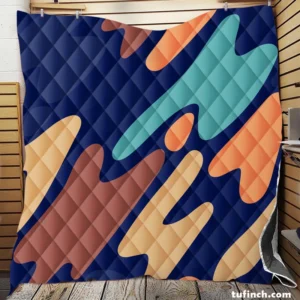 Nature-inspired Camouflage Pattern Quilt Blanket