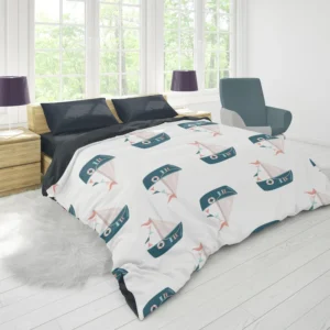 Nautical Cute Kid Boat Duvet Cover 1