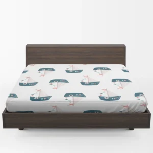 Nautical Cute Kid Boat Fitted Sheet 1