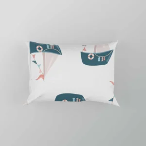 Nautical Cute Kid Boat Pillow Case