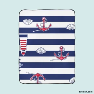 Nautical Heritage Nautical Design Fleece Blanket 1