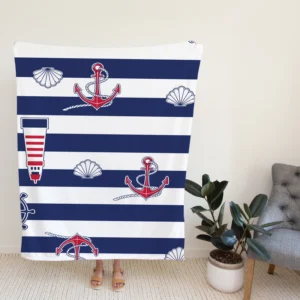 Nautical Heritage Nautical Design Fleece Blanket